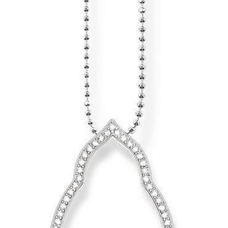 Thomas Sabo Glam And Soul Sterling Silver Fatima's Garden Necklace 60cm D - Silver