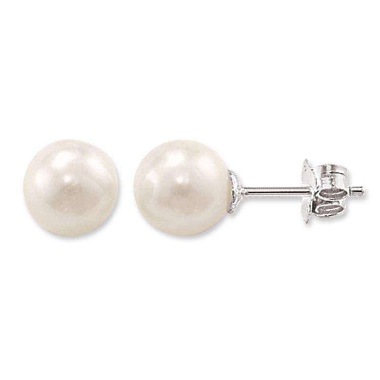 Thomas Sabo Glam And Soul Sterling Silver Pearl Large Stud Earrings