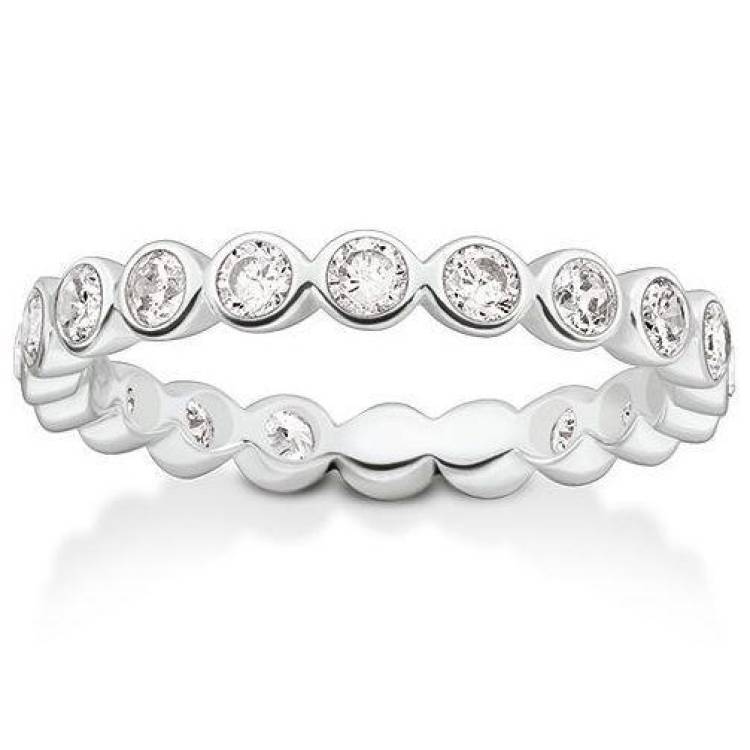 Thomas Sabo Glam And Soul Sterling Silver White Zirconia Ring D - 54