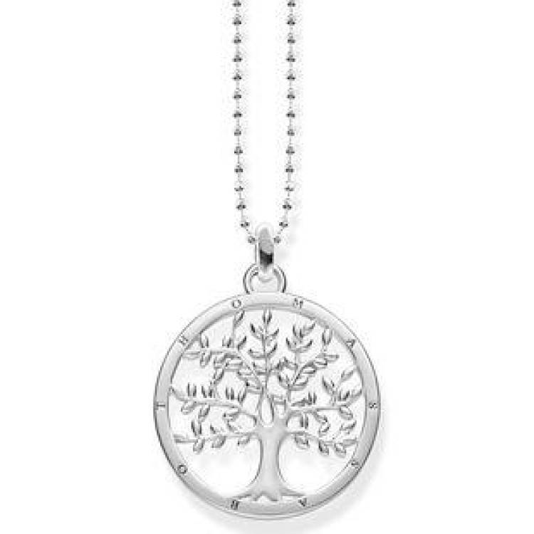 Thomas Sabo Glam And Soul Sterling Silver Tree Of Love Necklace - Silver