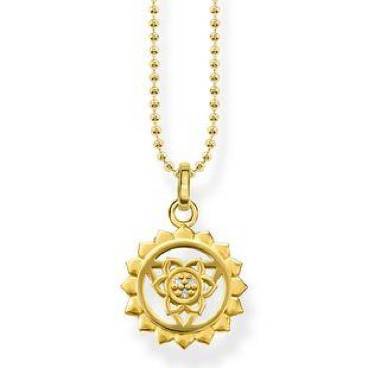 Thomas Sabo Glam And Soul Yellow Gold Throat Chakra Pendant - Yellow Gold