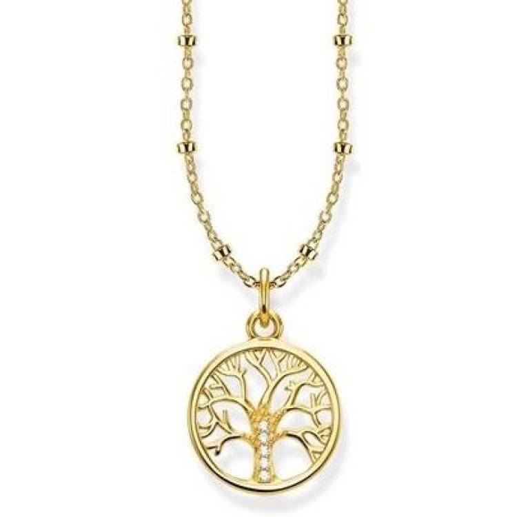 Thomas Sabo Glam And Soul Yellow Gold Tree of Love Necklace