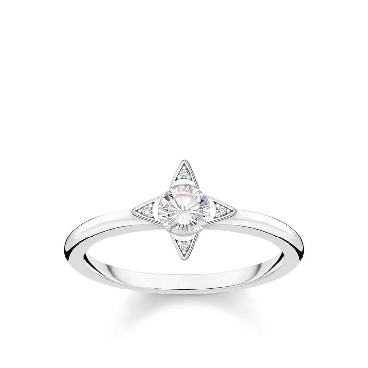 Thomas Sabo Glam & Soul Sterling Silver CZ White Magic Ring D - 56