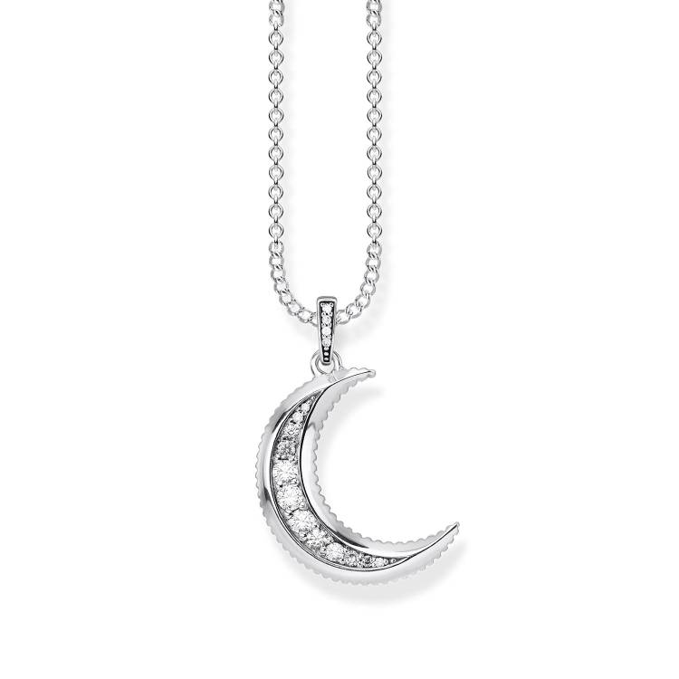 Thomas Sabo Glam & Soul Sterling Silver Royalty Moon Necklace