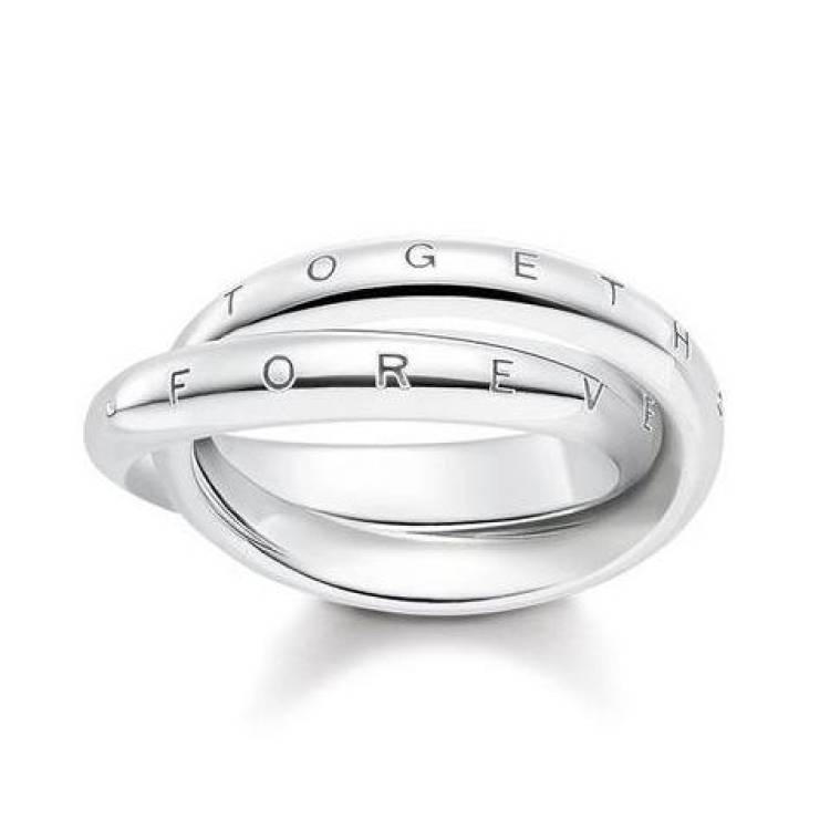 Thomas Sabo Glam and Soul Sterling Silver Together Forever Ring D - 56