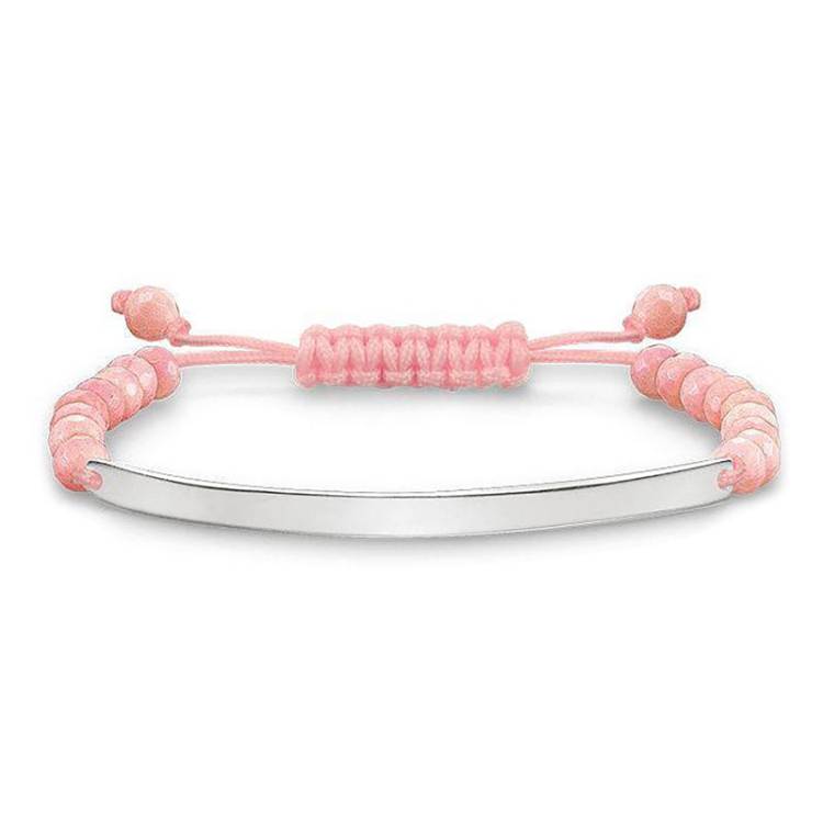 Thomas Sabo Love Bridge Sterling Silver Bamboo Coral Bracelet D - Silver