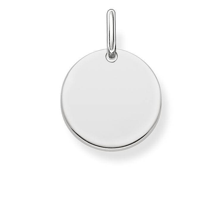 Thomas Sabo Love Bridge Sterling Silver Disc Pendant - Silver