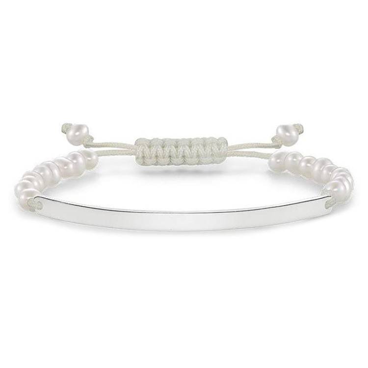 Thomas Sabo Love Bridge Sterling Silver White Pearl Bracelet D - Silver
