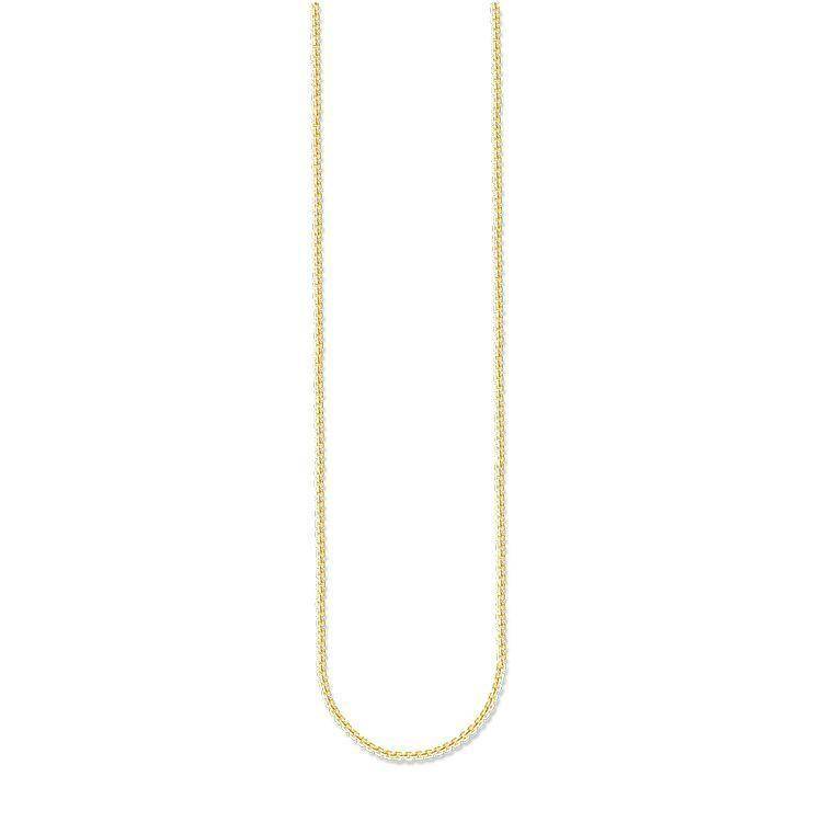 Thomas Sabo Glam And Soul Yellow Gold Venezia Chain 50cm D - Silver