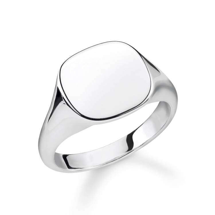 Thomas Sabo Rebel At Heart Sterling Silver Classic Signet Ring - 62