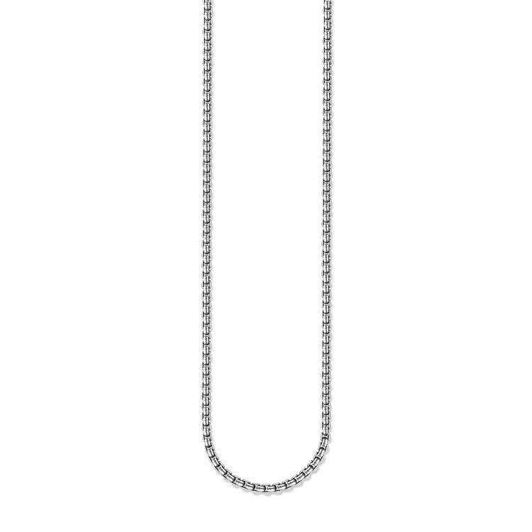 Thomas Sabo Rebel At Heart Oxidised Sterling Silver Venezia Chain - 90cm