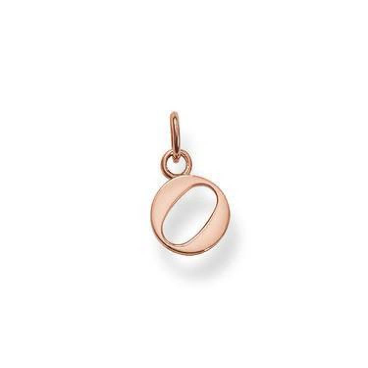 Thomas Sabo Rose Gold Letter O Pendant D - TITLE Silver