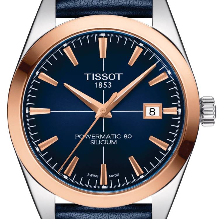 Tissot Watch Gentleman Powermatic 80 Silicium Solid 18K Gold