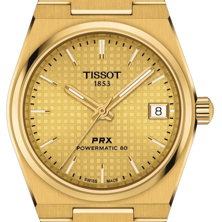 Tissot Watch PRX Powermatic 80 35mm Gold PVD
