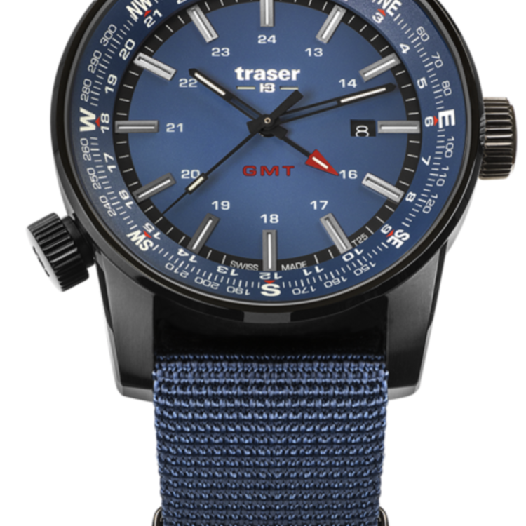 Traser H3 Watch P68 Pathfinder GMT Blue - Blue