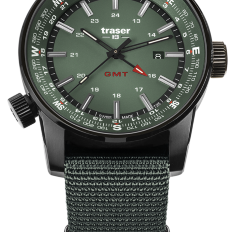 Traser H3 Watch P68 Pathfinder GMT Green - Green