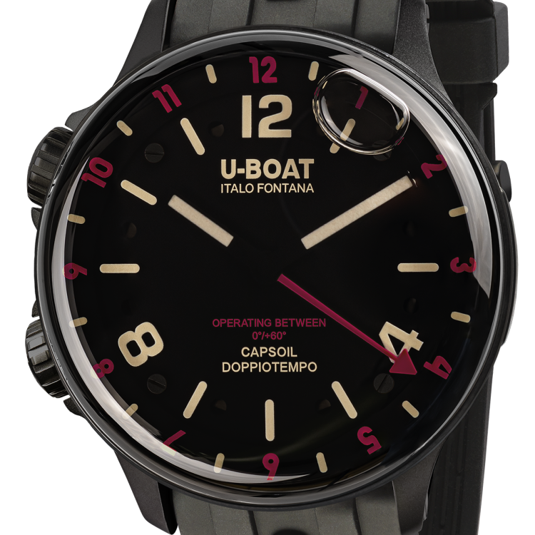 U-Boat Watch Capsoil Doppiotempo 45 DLC Red Indices