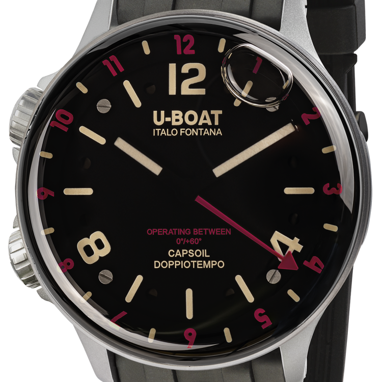 U-Boat Watch Capsoil Doppiotempo 45 SS Red Indices