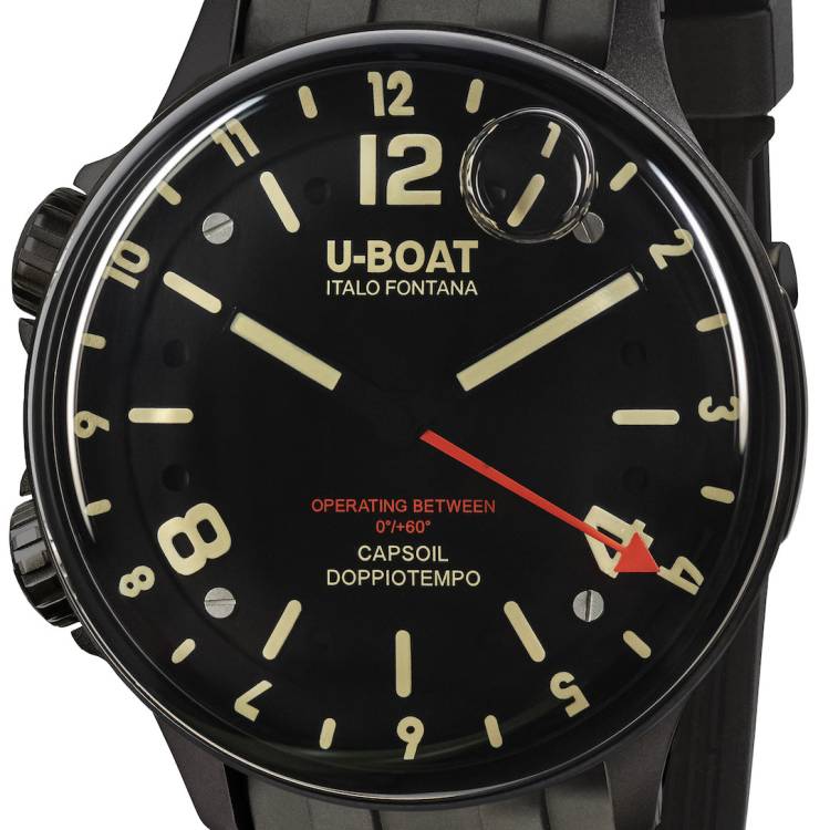 U-Boat Watch Capsoil Doppiotempo DLC - Black