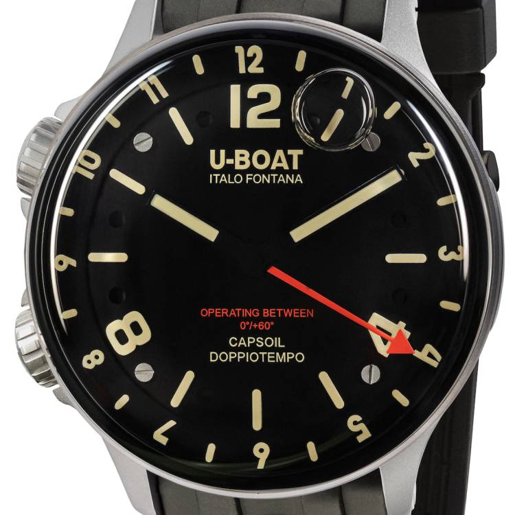 U-Boat Watch Capsoil Doppiotempo SS - Black