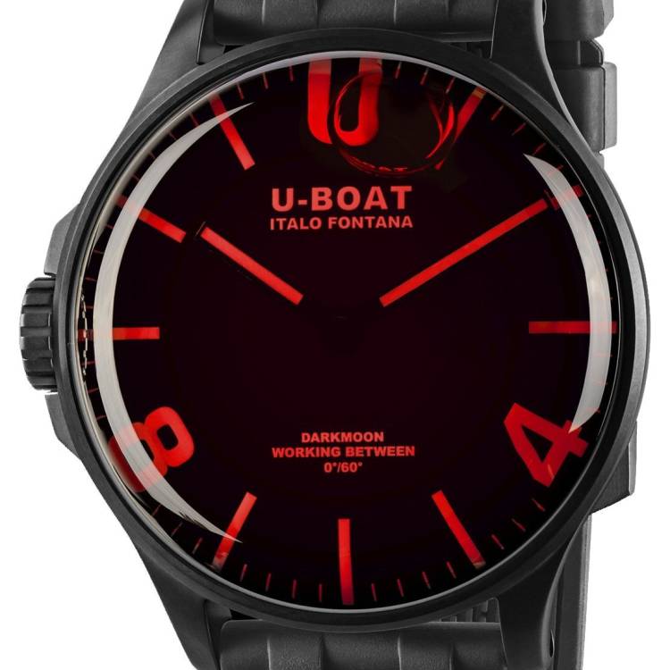 U-Boat Watch Darkmoon 44 Red Glass PVD