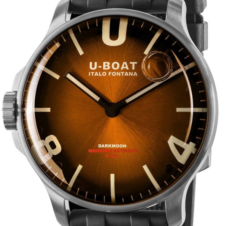 U-Boat Watch Darkmoon 44 Elegant Brown SS - Brown