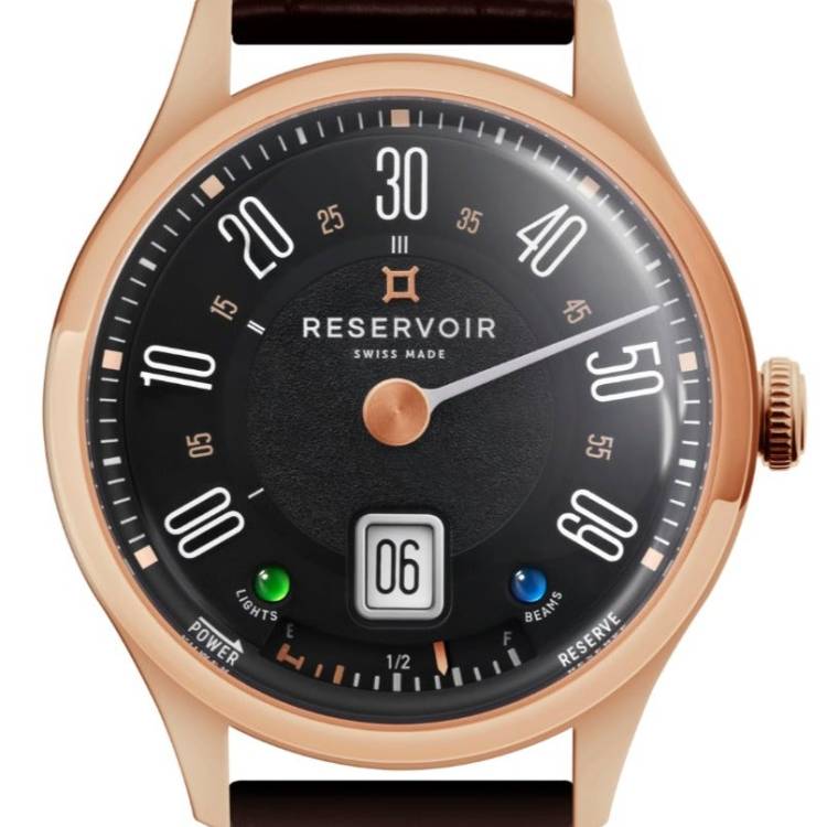 Reservoir Watch Longbridge Rose Gold - Black