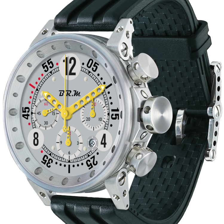 B.R.M. Watch V12-44 Yellow Hands - Black