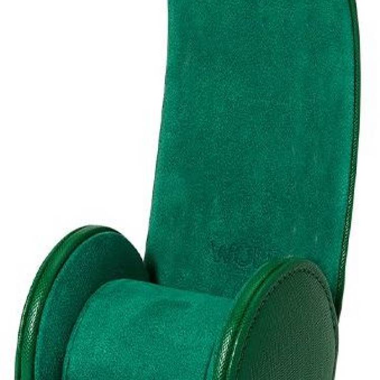 WOLF Watch Roll Black Tutti Frutti Green