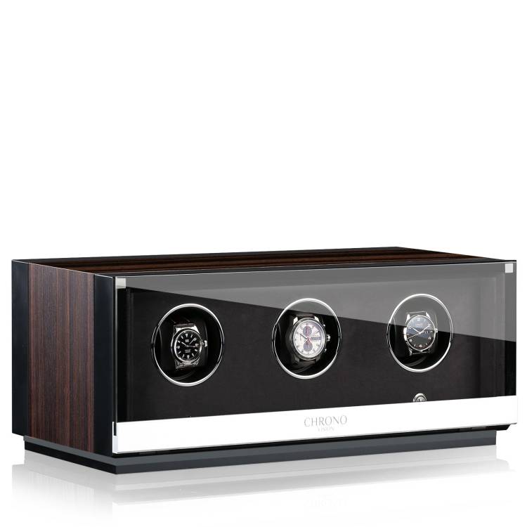 Chronovision Watch Winder Ambiance III Ebony Silk Black Silk - Black