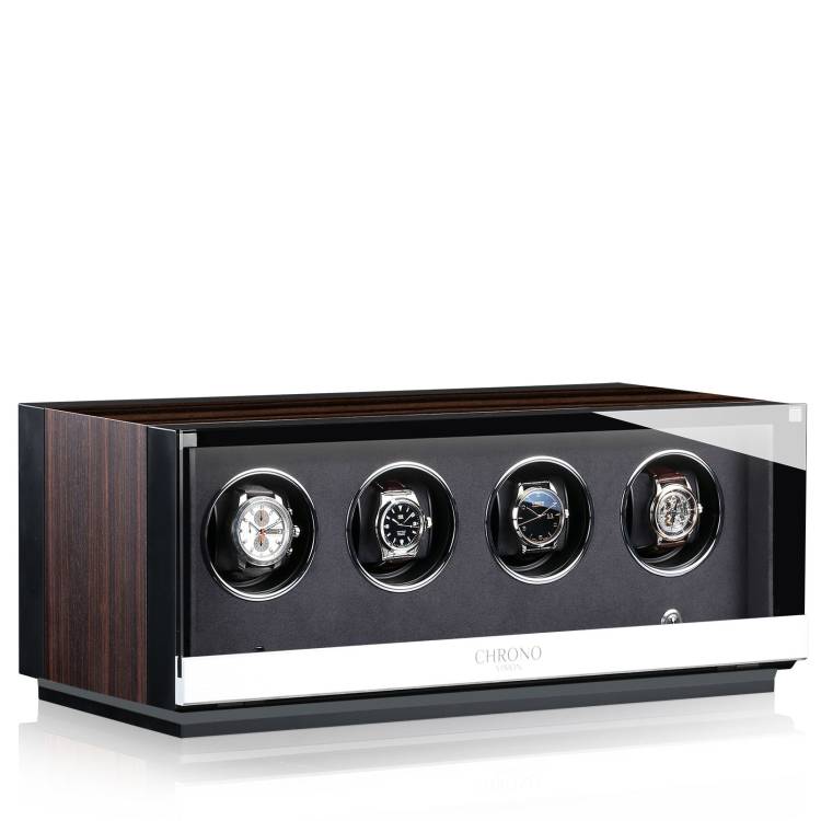 Chronovision Watch Winder Ambiance IV Ebony Silk Black Silk - Black