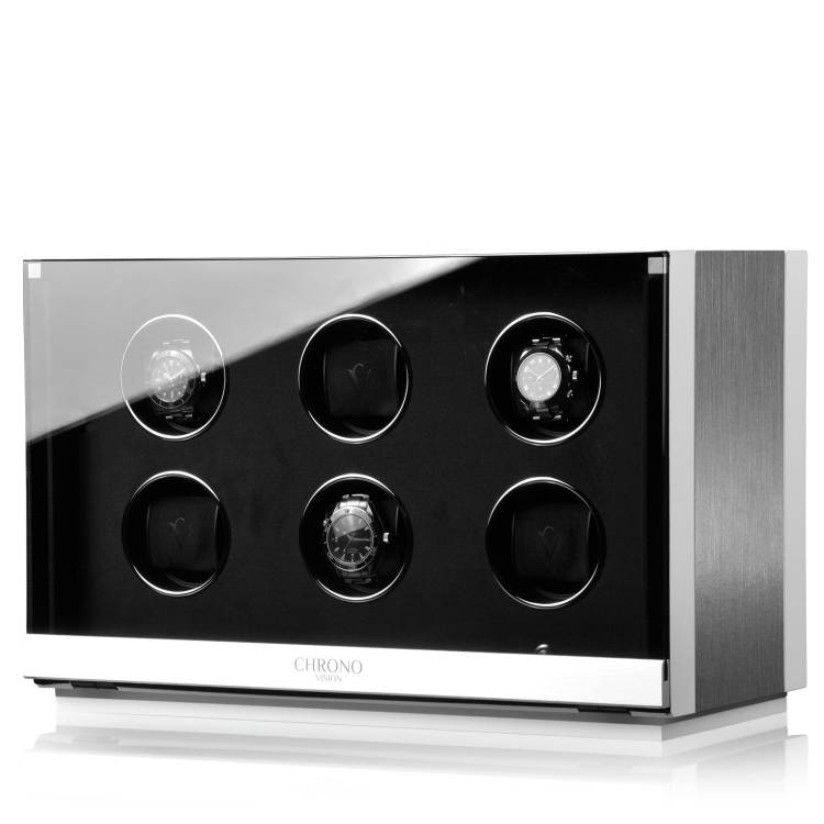 Chronovision Watch Winder Ambiance VI Alu White Silk - White