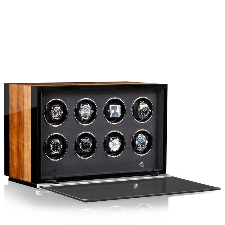 Chronovision Watch Winder Ambiance VI Aurosso High Gloss Schwarz High Gloss - Brown