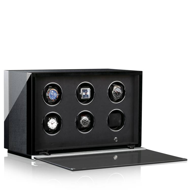 Chronovision Watch Winder Ambiance VI Carbon Black High Gloss - Black