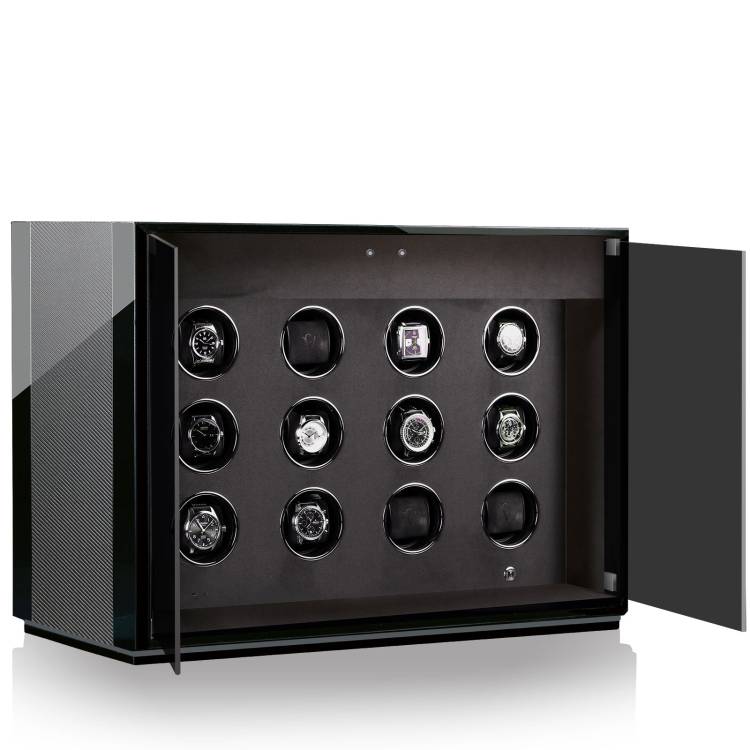 Chronovision Watch Winder Ambiance XII Carbon Black High Gloss - Black