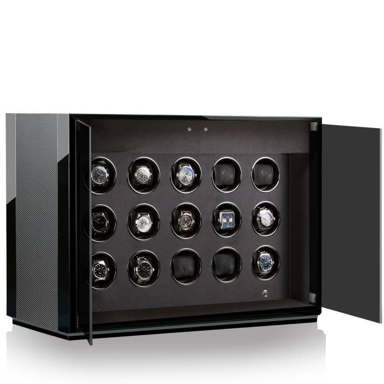 Chronovision Watch Winder Ambiance XV Carbon Black High Gloss - Black