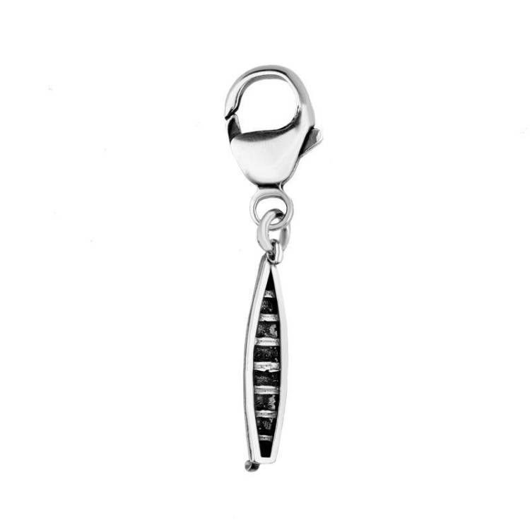 Sterling Silver Regatta Rowing Boat Clip Charm - Silver