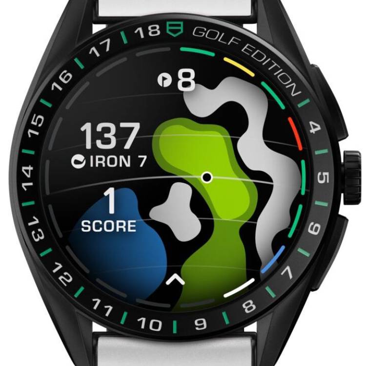 TAG Heuer Watch Connected Calibre E4 45 Golf Edition Rubber - Black