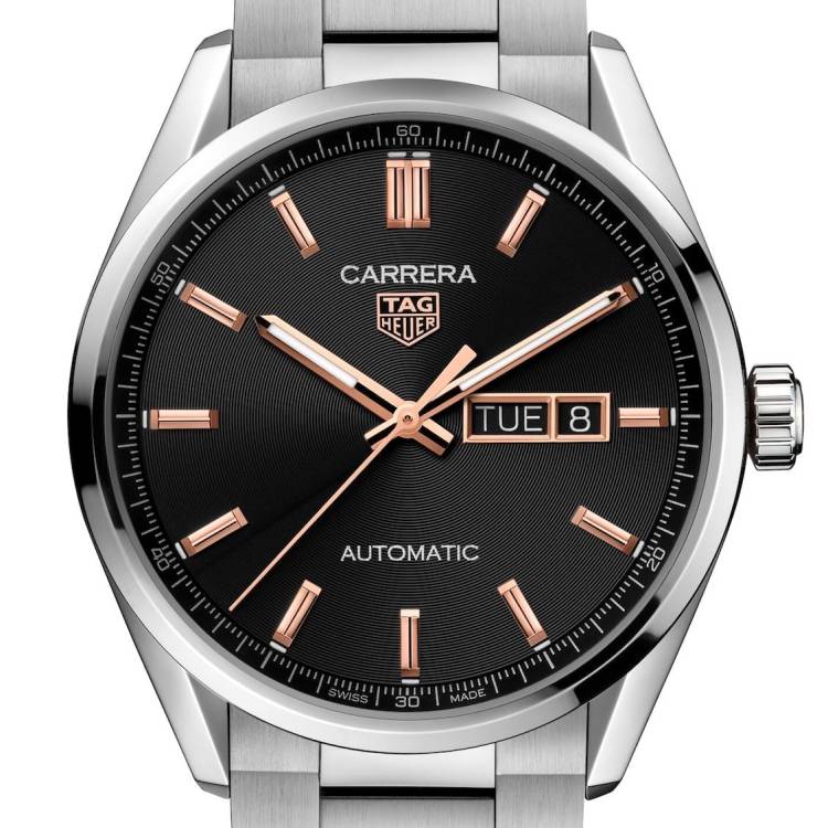 TAG Heuer Watch Carrera Calibre 5 Automatic Mens - Black