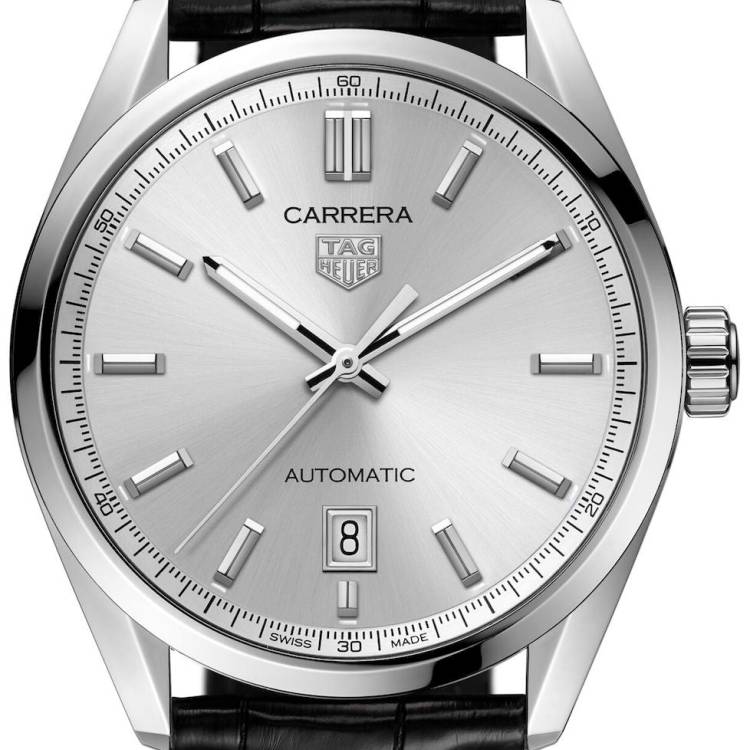 TAG Heuer Watch Carrera Calibre 5 Automatic - Silver