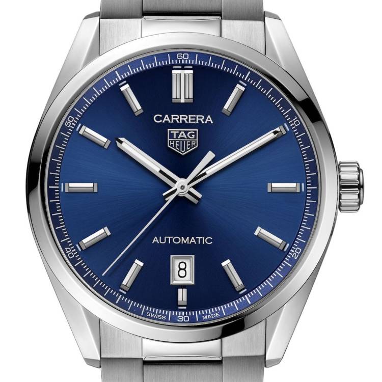 TAG Heuer Watch Carrera Calibre 5 Automatic Mens - Blue