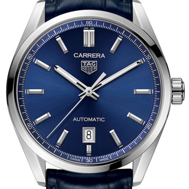 TAG Heuer Watch Carrera Calibre 5 Automatic - Blue
