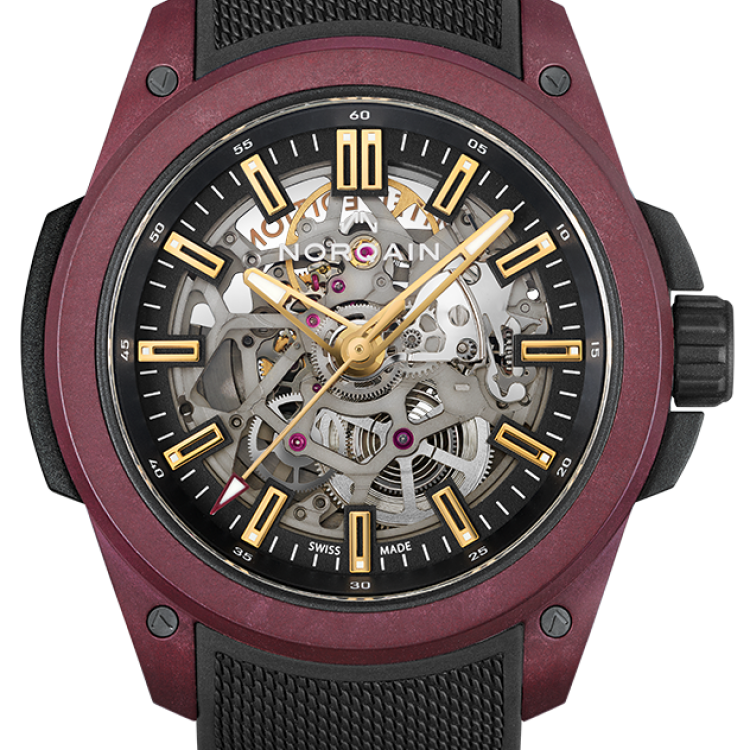 Norqain Watch Wild One Skeleton Burgundy Limited Edition