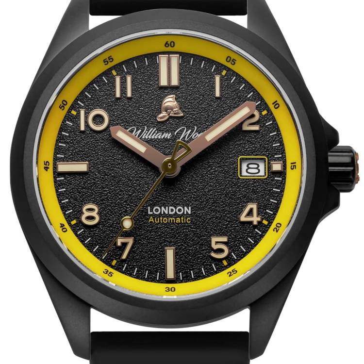 William Wood Watch Fearless Yellow Black Fire Hose