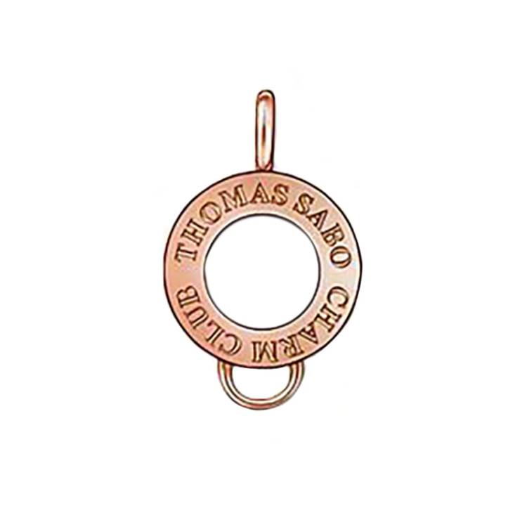 Thomas Sabo Charm Club Rose Gold Charm Carrier D - TITLE Silver