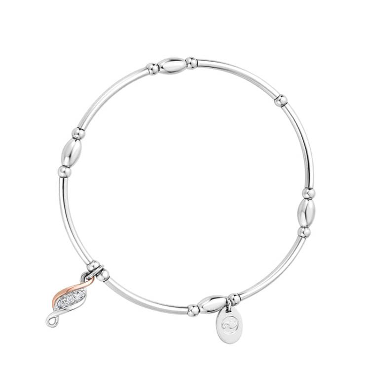 Clogau Affinity Sterling Silver Past Present Future Bracelet - Silver