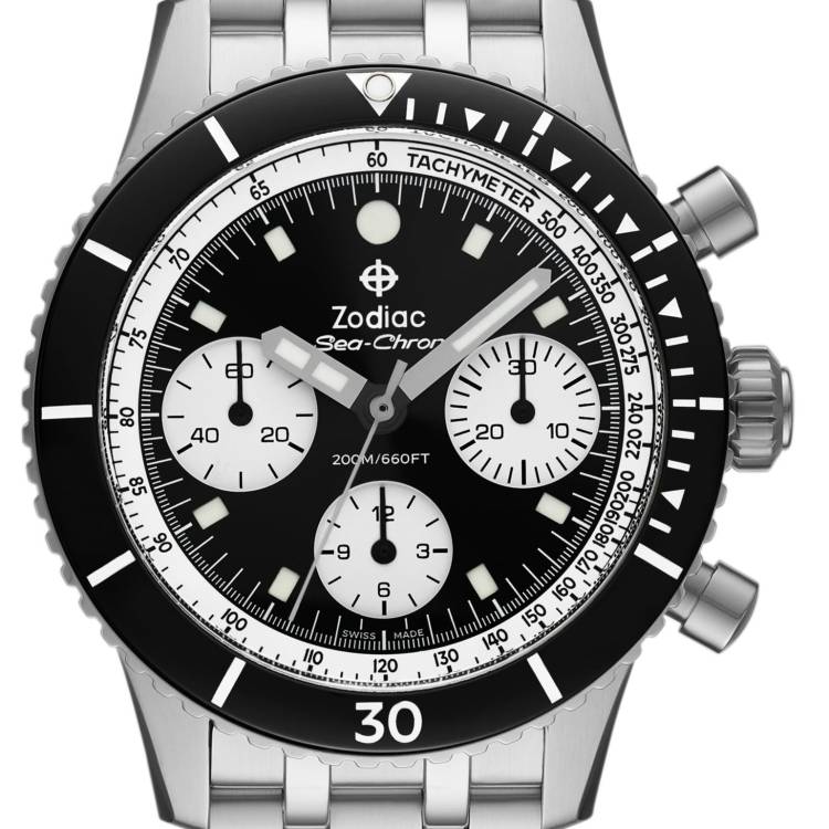 Zodiac Watch Sea-Chron Black