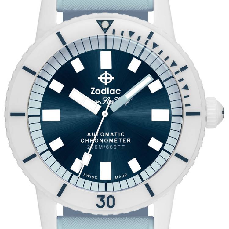 Zodiac Watch Super Sea Wolf Ceramic Blue D