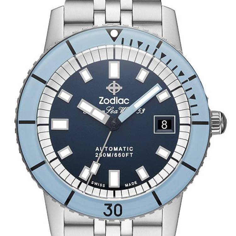 Zodiac Watch Super Sea Wolf 53 Compression - Blue