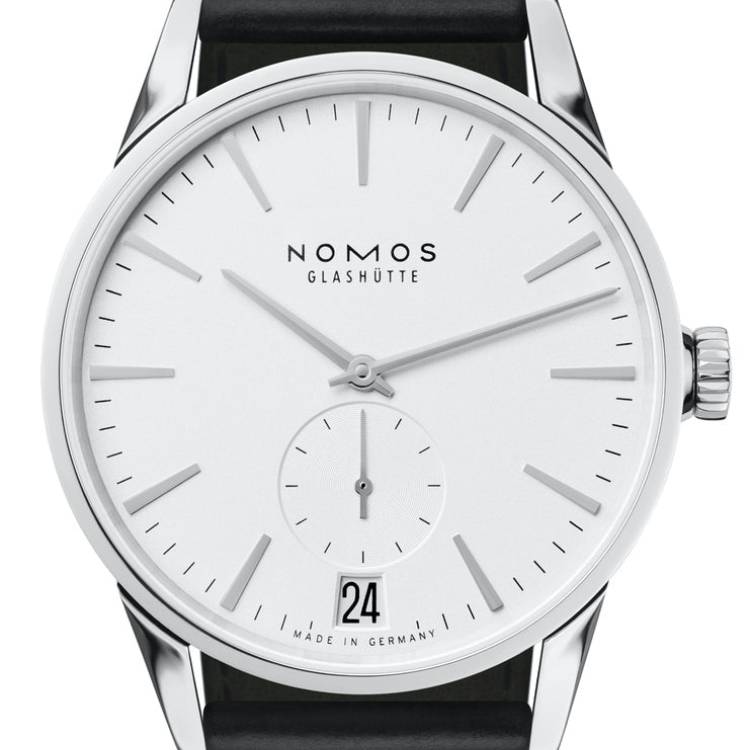 Nomos Glashutte Watch Zurich Datum Sapphire Crystal - White